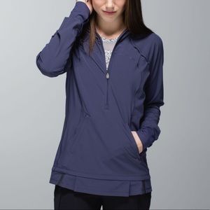 Lululemon Cadet Blue Lightened Up Pullover, sz 4
